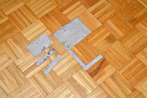 Damaged flooring