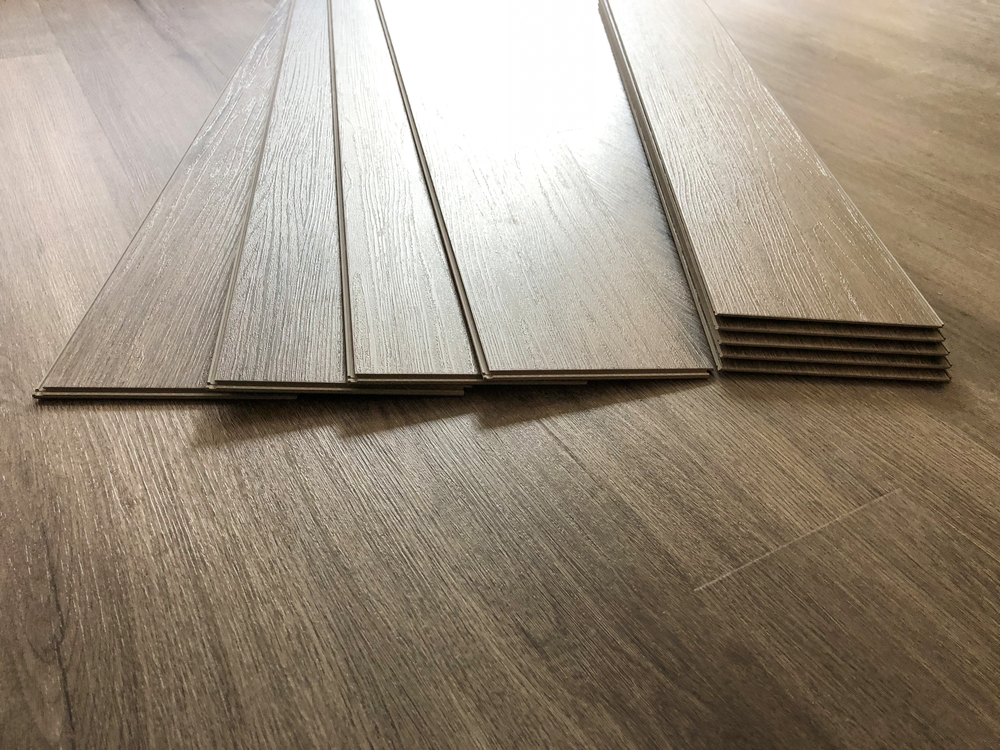 Luxury vinyl flooring planks